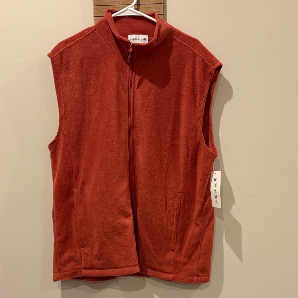 Saddlebred Men's Red Fleece Vest